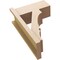 Ekena Millwork 7 1/2-in W x 16-in D x 24-in H Balboa Block Rough Cedar Woodgrain TimberThane Outlooker, Primed Tan OUTUR075X16X24BOA44RCPR - alternate 3